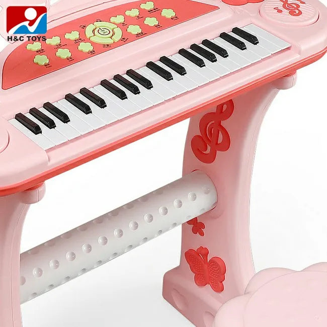 PIANO MUSICAL CON SILLA Y MICRÓFONO 🎶