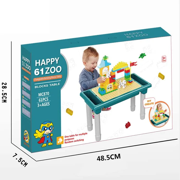 Bloques didácticos con mesa