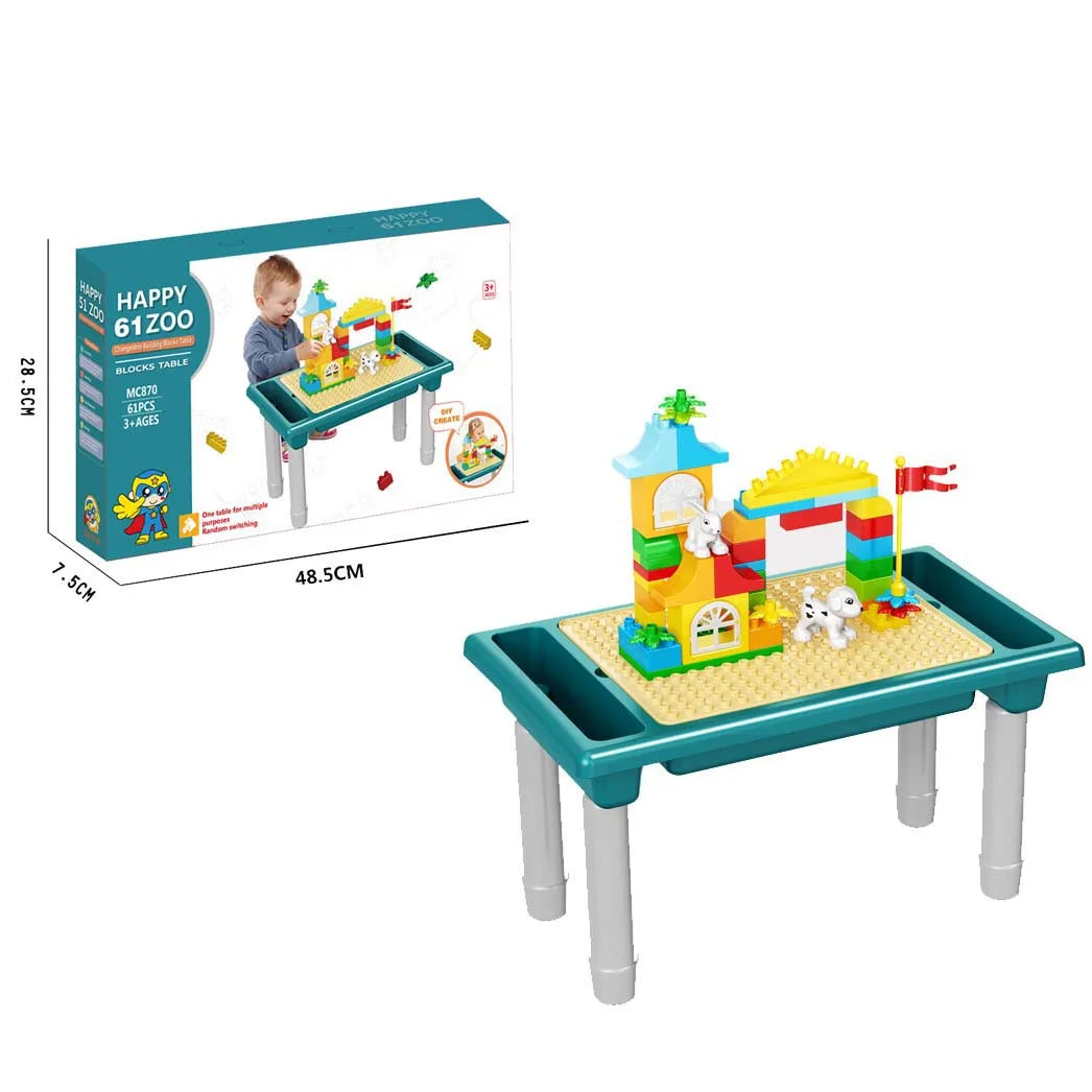 Bloques didácticos con mesa