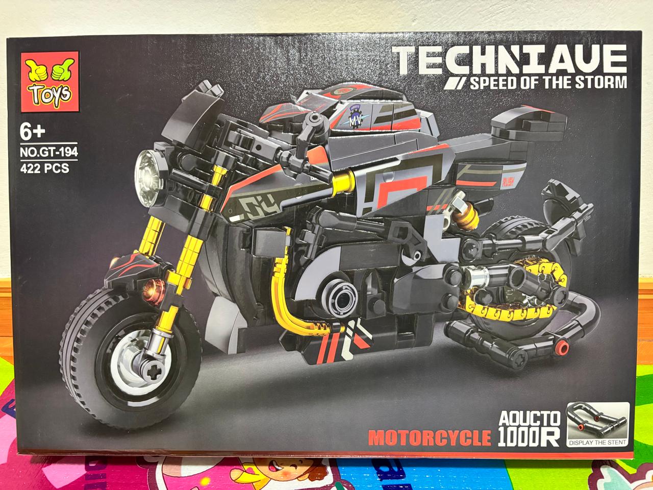 Mini bloques para armar motocicleta