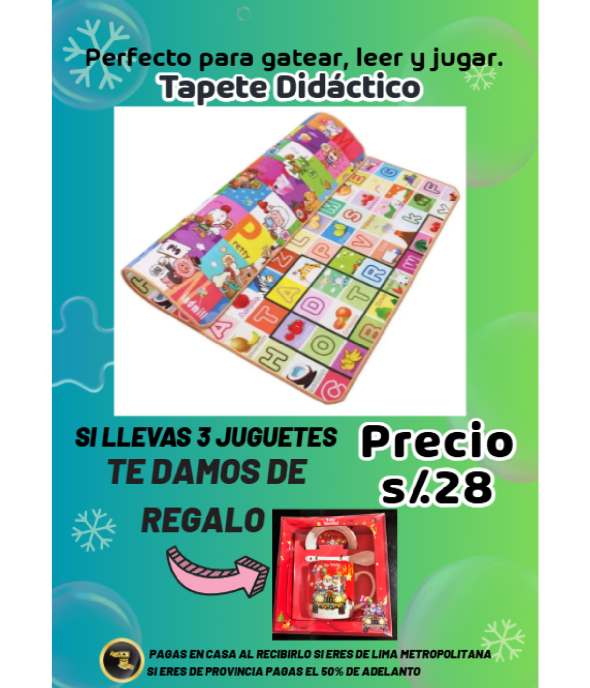 TAPETE DIDACTICO 175 X 146 CM