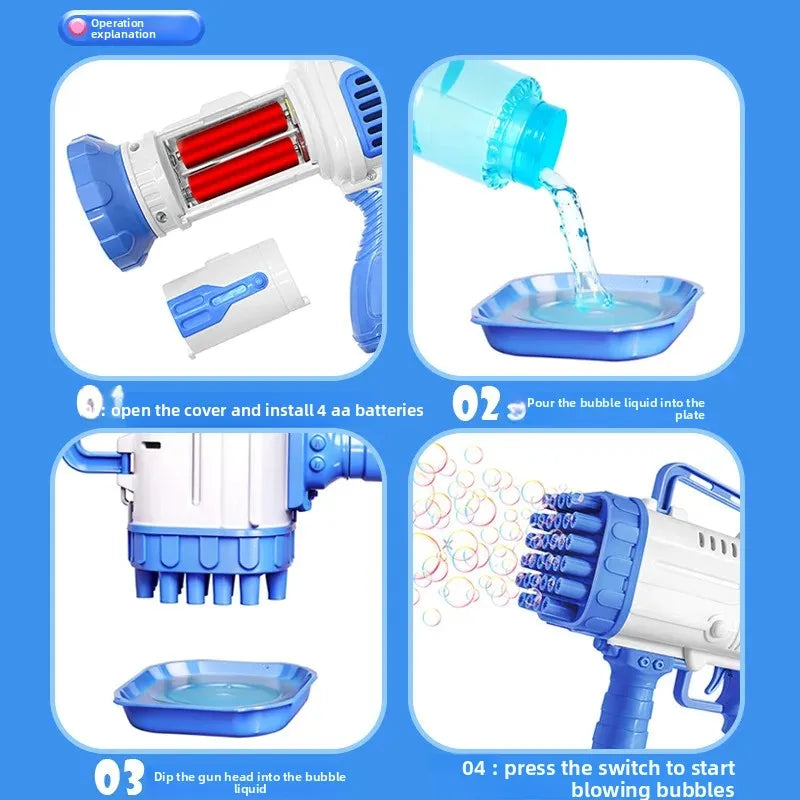 Pistola Burbujera incluye líquido