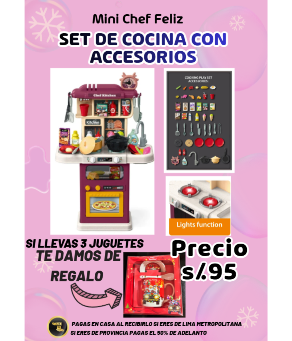 𝙎𝙀𝙏 𝘿𝙀 𝘾𝙊𝘾𝙄𝙉𝘼 𝘾𝙊𝙉 𝘼𝘾𝘾𝙀𝙎𝙊𝙍𝙄𝙊𝙎 👩‍🍳⭐