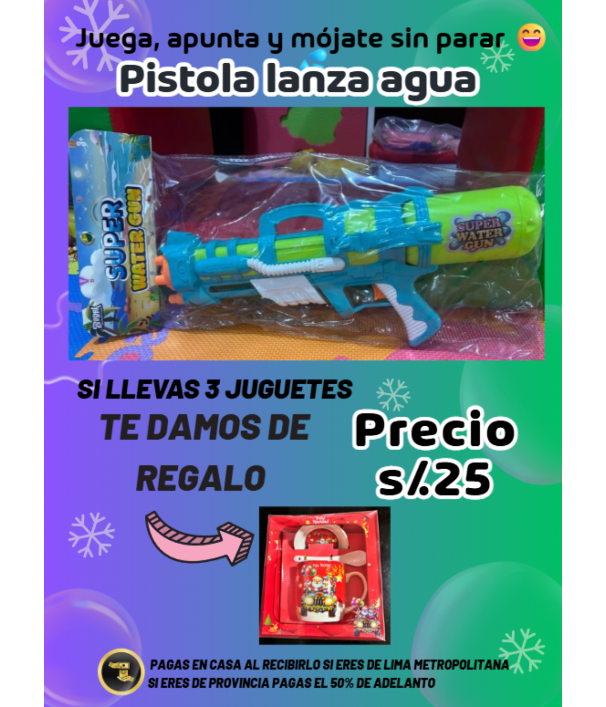 Pistola lanza agua